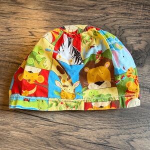 Colorful Animal Print Scrub Hat